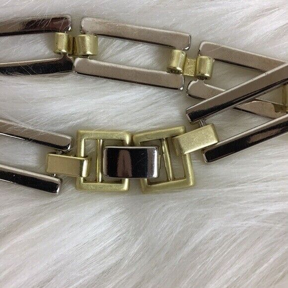 Jewelmint Bracelet Easy Elegance Two Tone Gold Silver Classic Minimalist Luxury - Picture 5 of 8